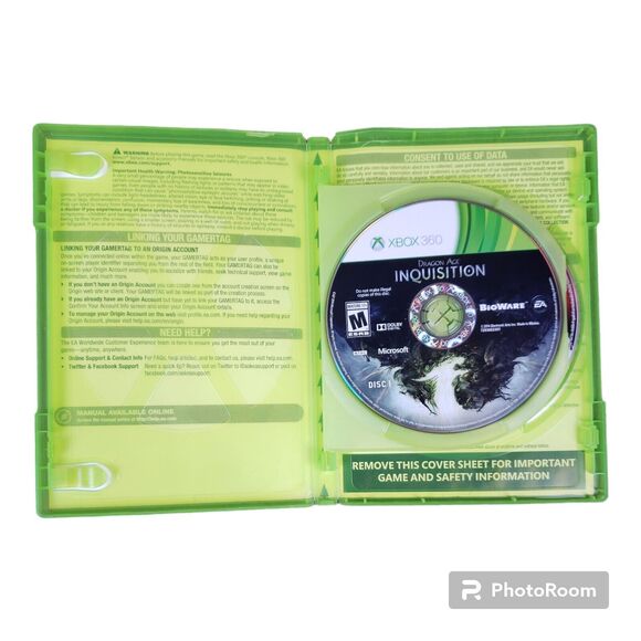 Dragon Age Inquisition Xbox 360 2 Disc Set Missing Manual Tested 2014 - Picture 4 of 4